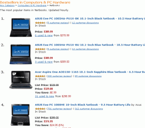 Amazon Top Netbooks