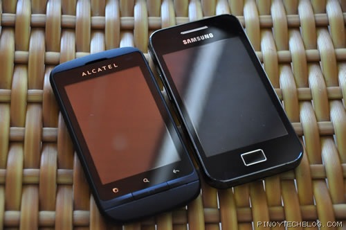 Alcatel Blaze Glory 918N and Samsung Galaxy Ace