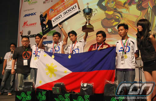 Team DC Smackdown winning the gold for Counterstrike: GO at the Asian Cyber Games 2012