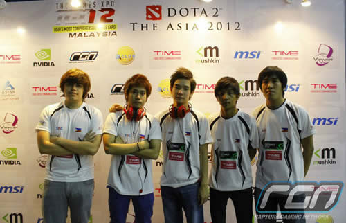 Team Pagibig.tnc represented the Philippines at the Dota 2: The Asia 2012