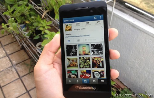 BlackBerry Z10 Instagram