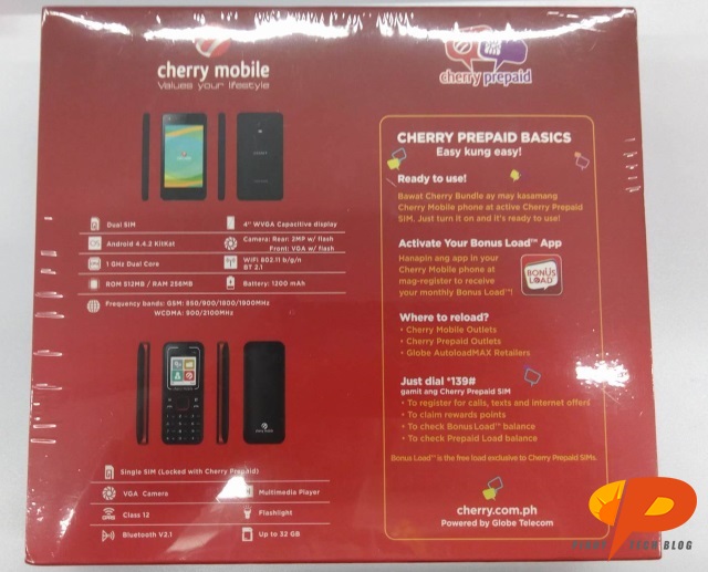 Cherry Mobile Prepaid Bundle Comet smartphone specs