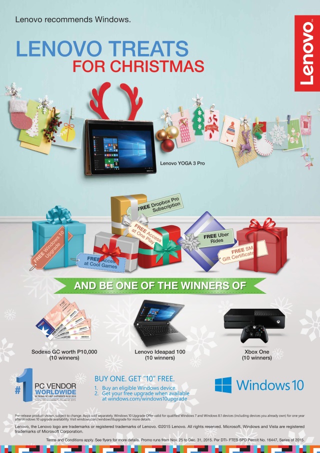 Lenovo Philippines Christmas Promo Win10 Holiday Promo