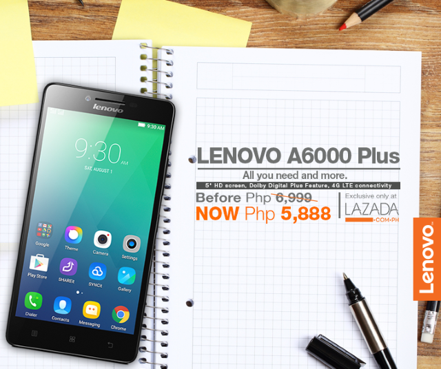 Lenovo A6000 Plus now priced at only Php5,888 for Chinese New Year