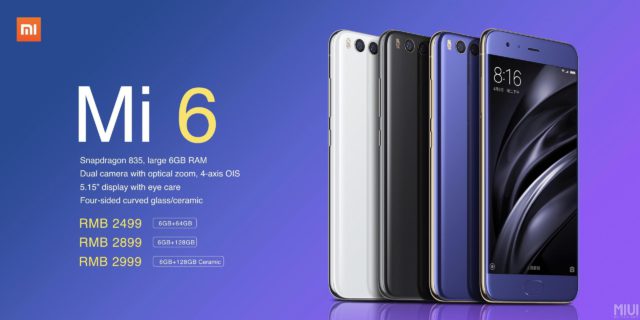 The power and the Grandeur of The Xiaomi Mi 6 Specs
