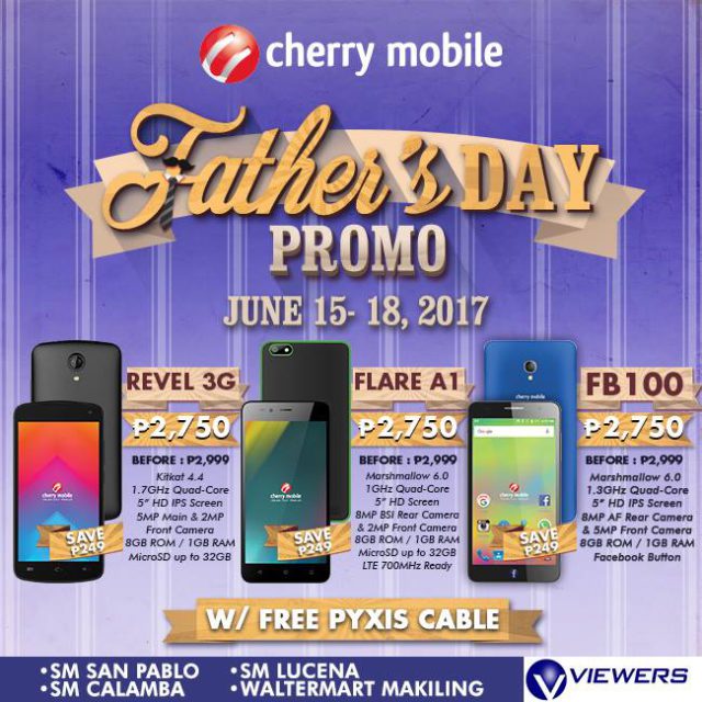 Get your dad a new Phone with the Cherry Mobile  Father  s 